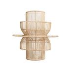 Saturn rotan wandlamp