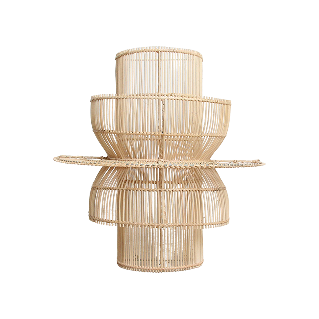 Saturn rotan wandlamp