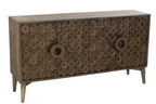 J-Line Buffet 4 Deuren Mangohout/Mdf Bruin