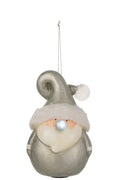 J-Line kersdecoratie - poly - zilver - large- CO