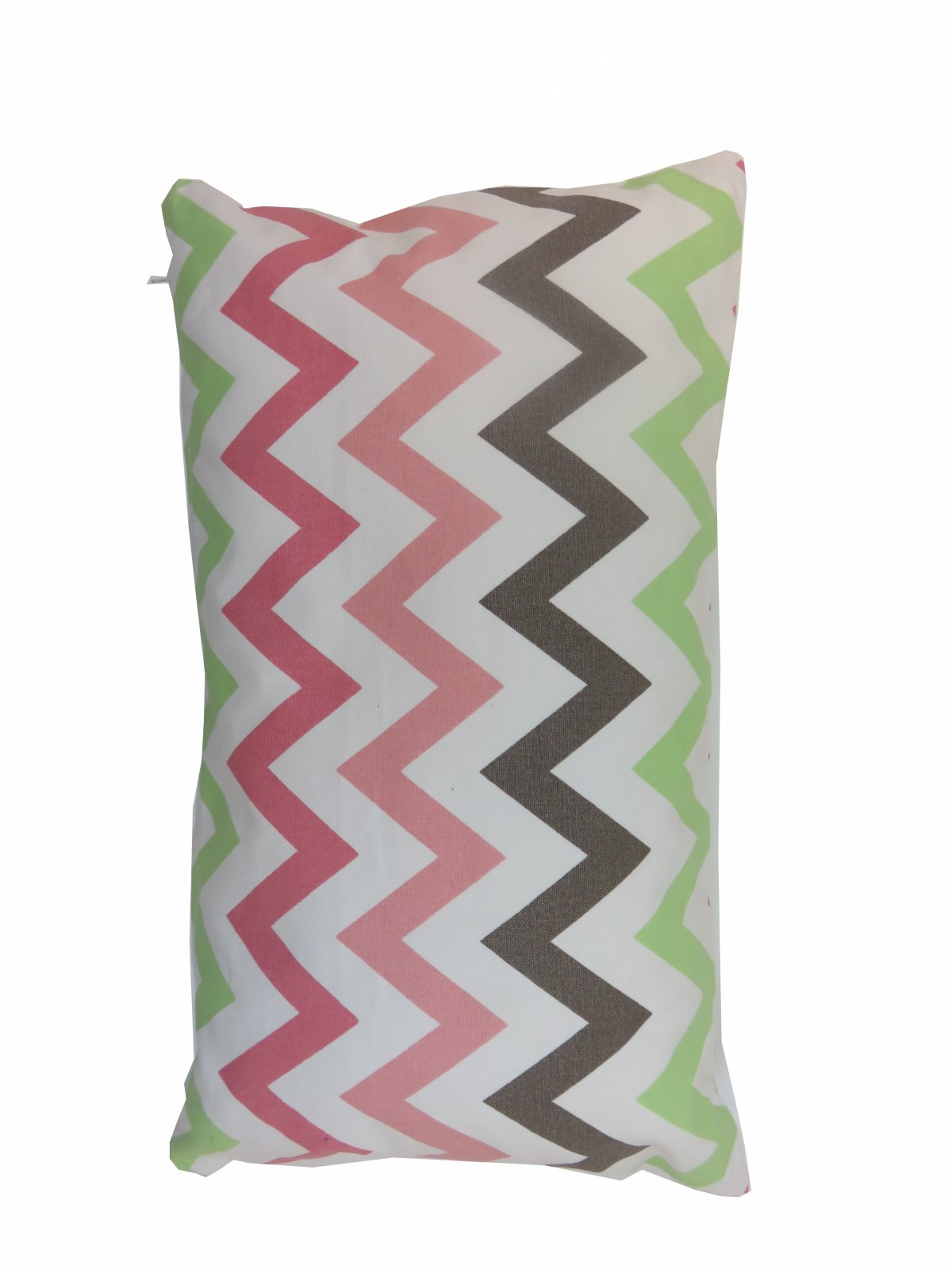 Multi Zigzag kussen roze 30x50cm