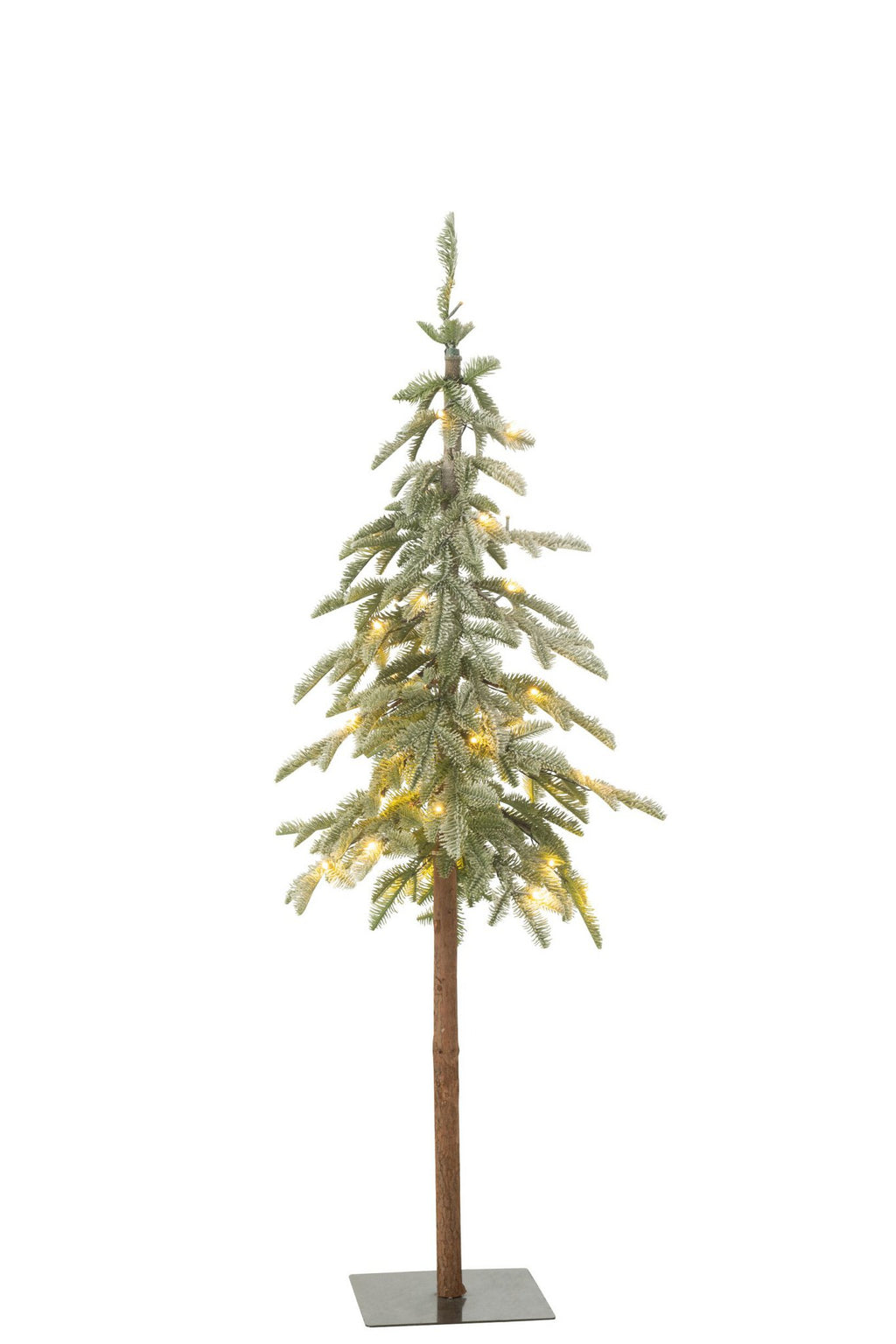 J-Line Kerstboom C+Led Kunststof Sneeuw Groen Small