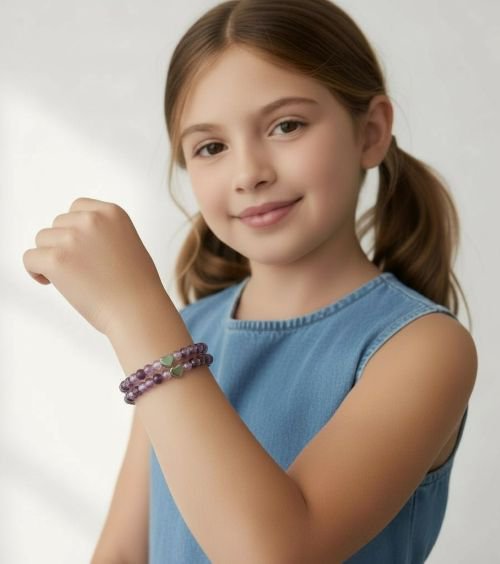 Kinderarmband gouden driehoek (16 cm)