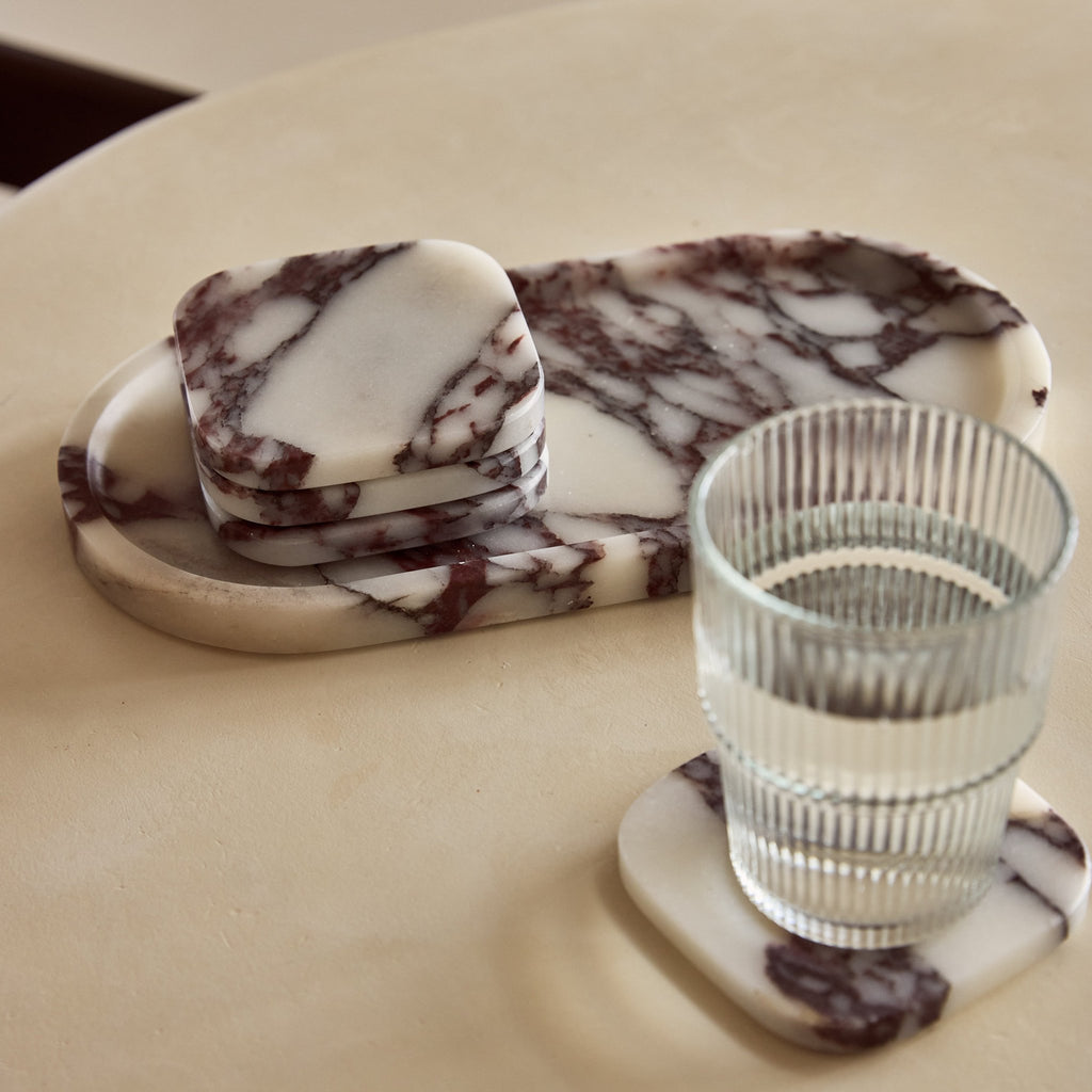 Marmer tray ovaal 30x15cm Calacatta