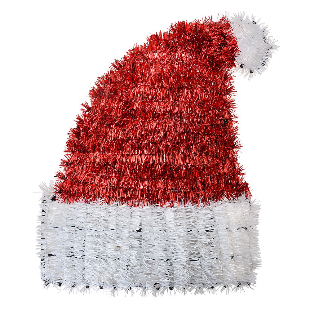 Kerstdecoratie Kerstmuts 33x5x42 cm Rood Wit Kunststof