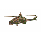 Bouwpakket Apache Helikopter-hout- kleur