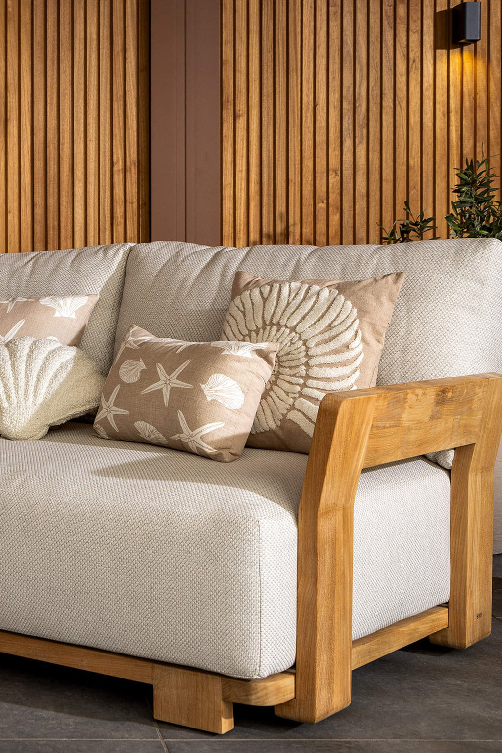 Nederlands decor orli - kussen 30x50 cm - puimsteen - beige