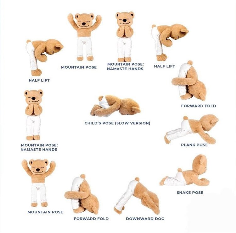 Meddy Teddy, Yoga, Meditatie en Mindfulness Bear, 40cm, W20