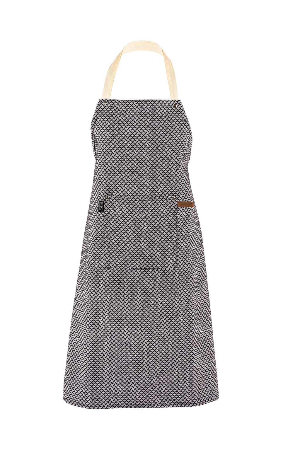 Apron Sherlock Lagarto - 68x85 cm, black/white