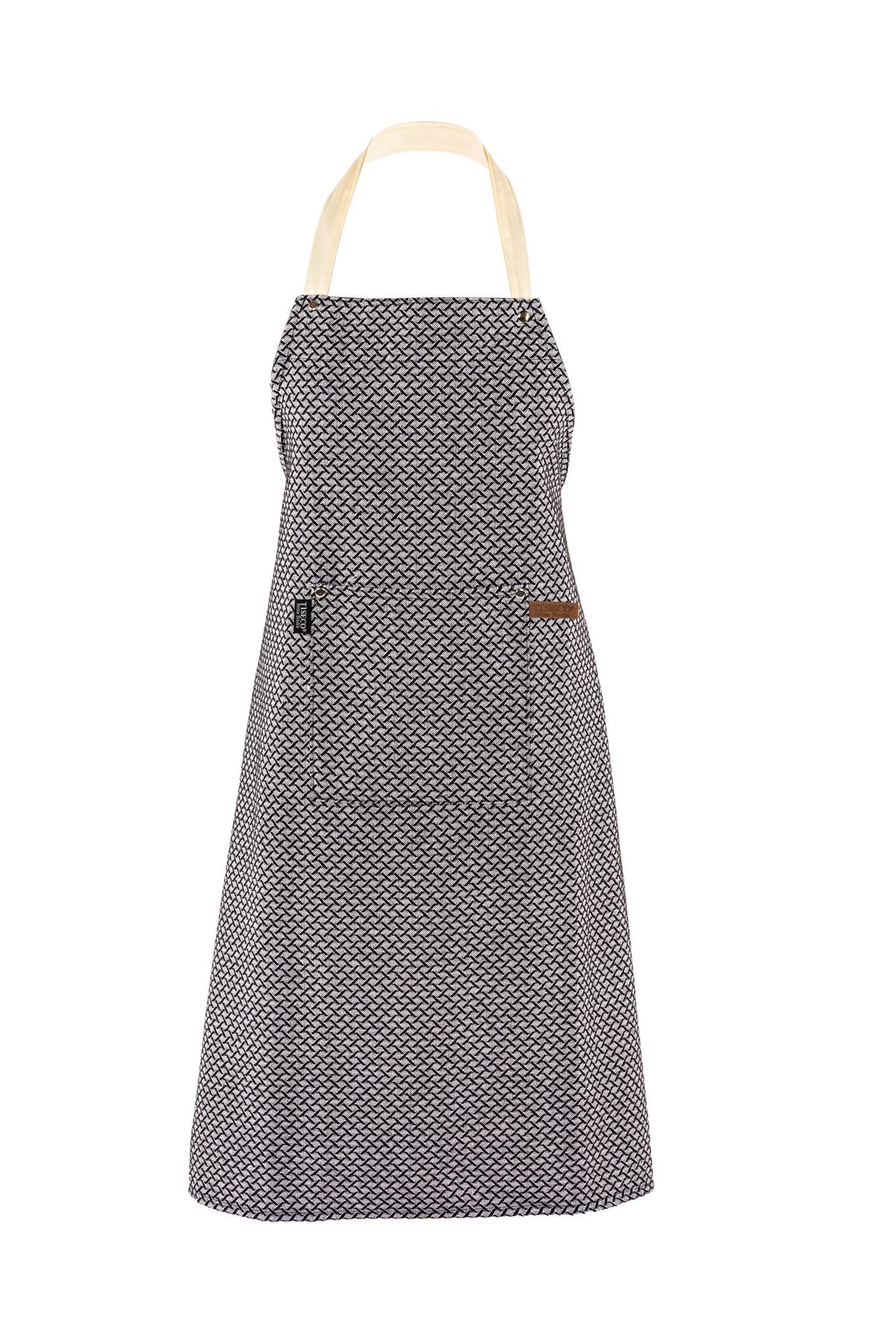 Apron Sherlock Lagarto - 68x85 cm, black/white