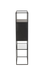 J-Line rek - metaal/glas - zwart