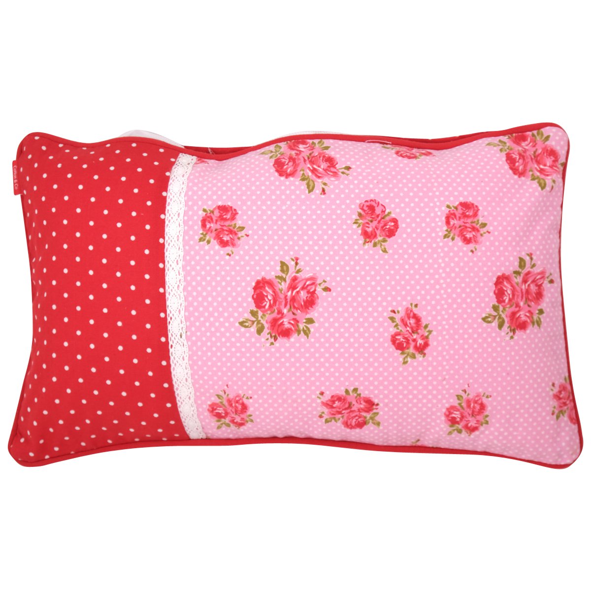 Cushion Rosie dot kant 30x50 ro