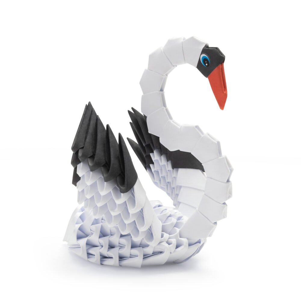 3D Model Origami Zwaan- Papier