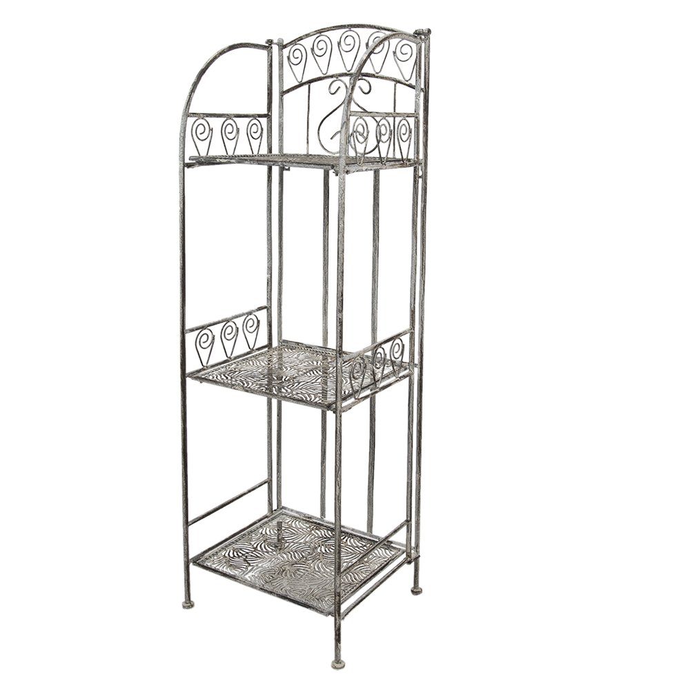 Opbergrek Grijs, IJzer 34x29x112 cm