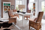 Tafel wit - mahoniehout - T759 - 3 maten