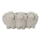 Bloempot Schaap 26x20x12 cm Grijs Steen Bloempot Binnen