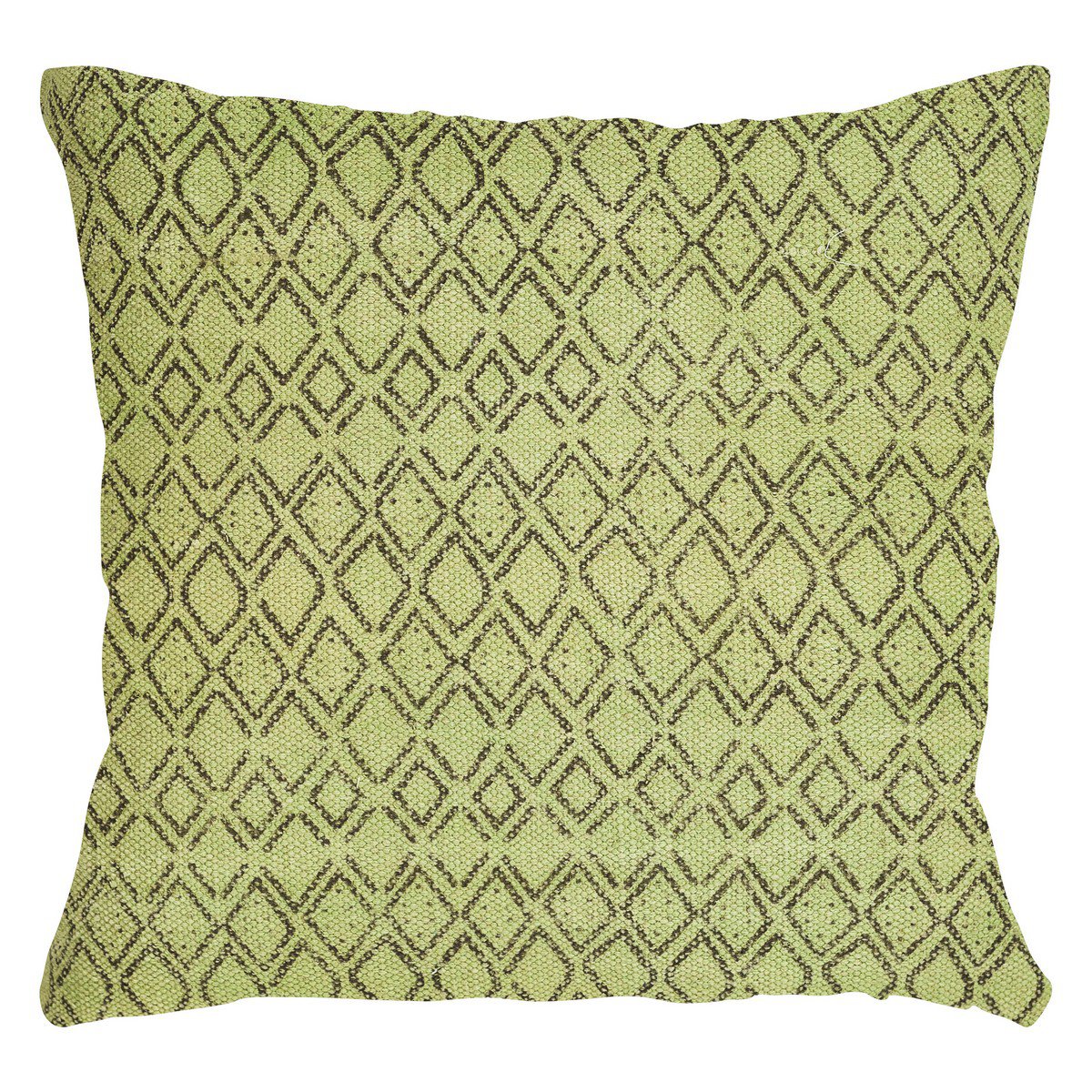 Uneven Diamond kussen groen 45x45cm