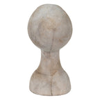 Buste meisje 12x11x24 cm beige steen