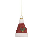 Kersthanger Kerstmuts 7x4x10 cm Rood Wit Kunststof