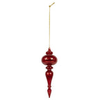 Kerstbal Ø 9x28 cm Rood Glas