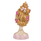 Decoratie Beeld Vrouw 16x14x33 cm Beige Kunststof