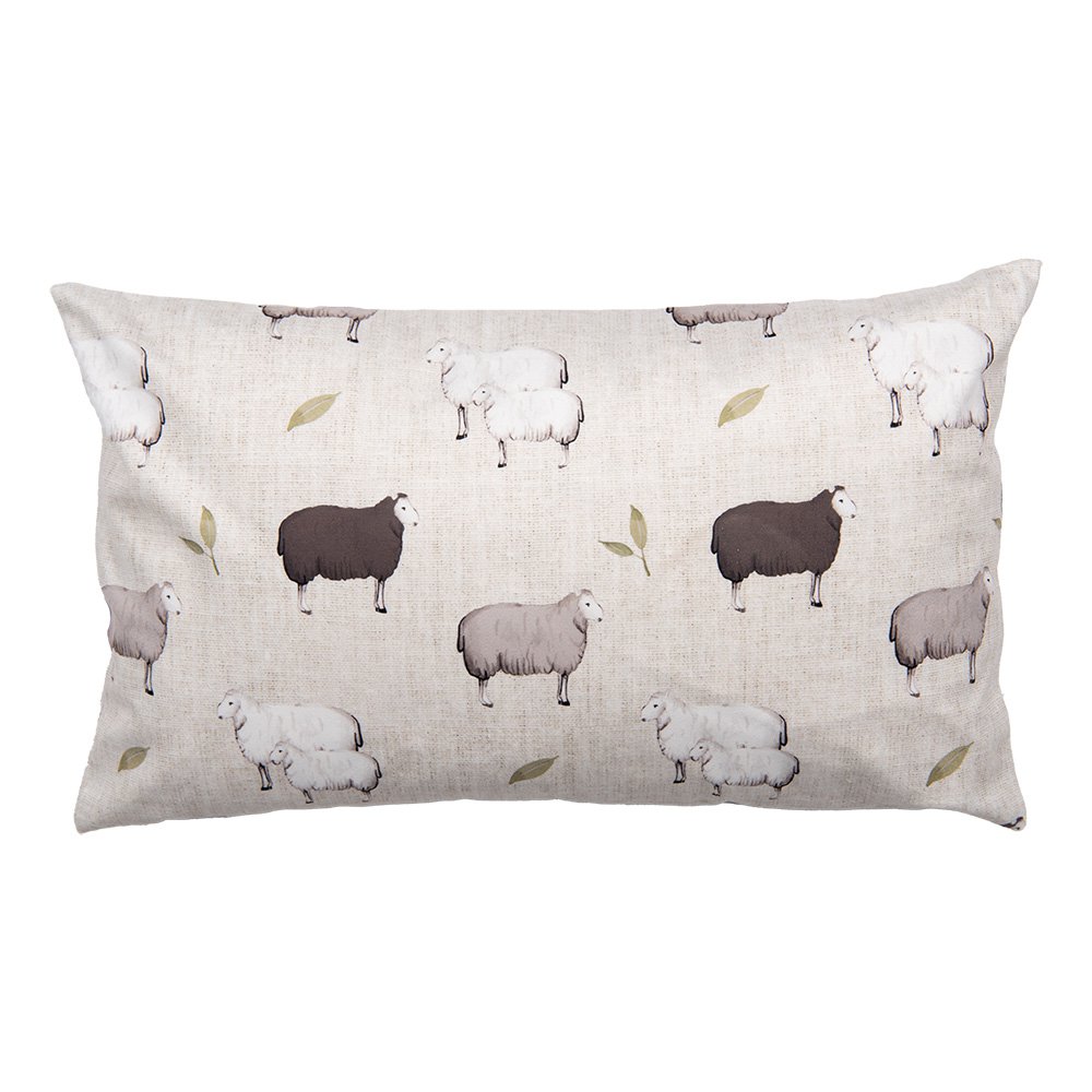 Kussenhoes 30x50 cm Beige Polyester Schaap