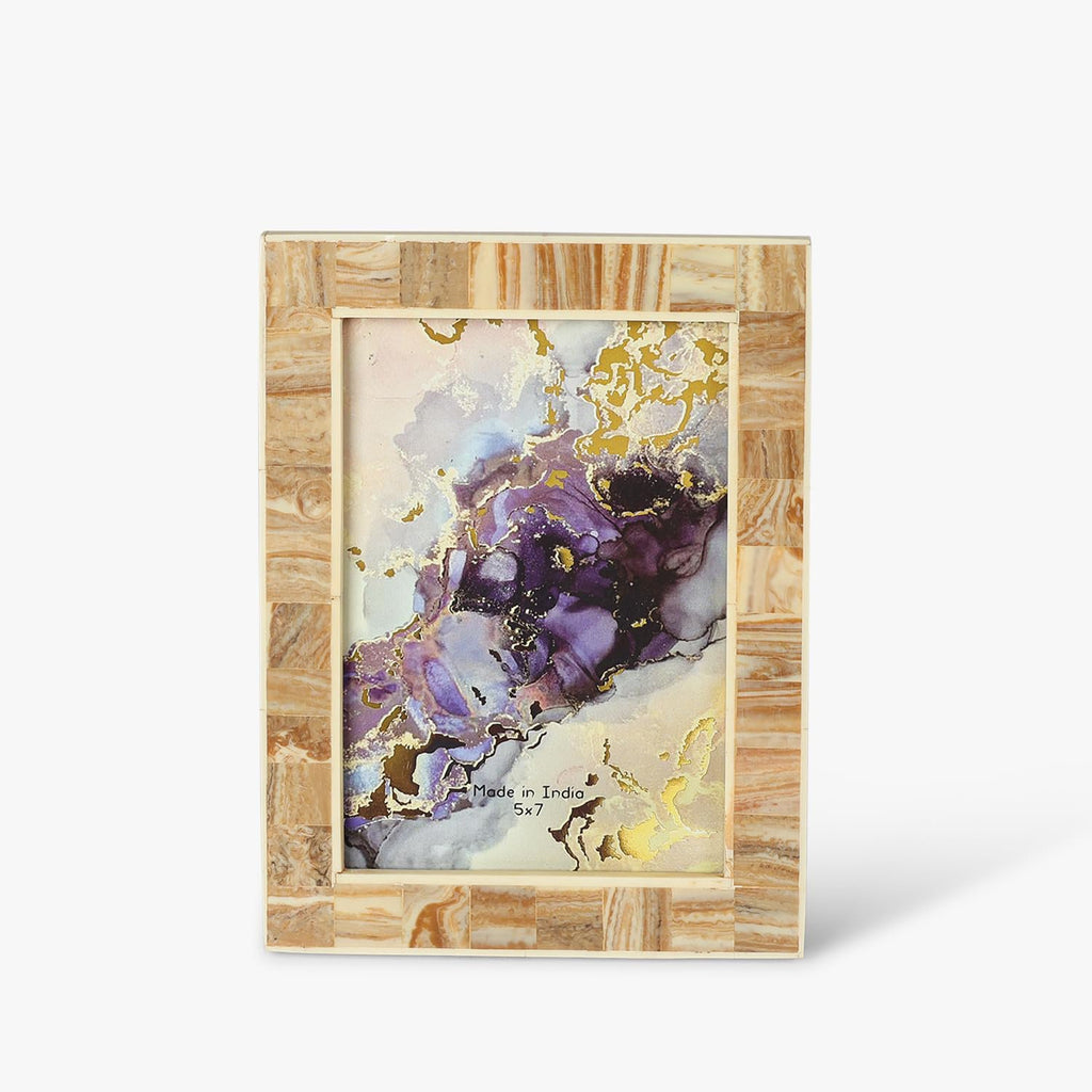 Fotolijst | Stoffig beige decoratief beeld | 13x18cm