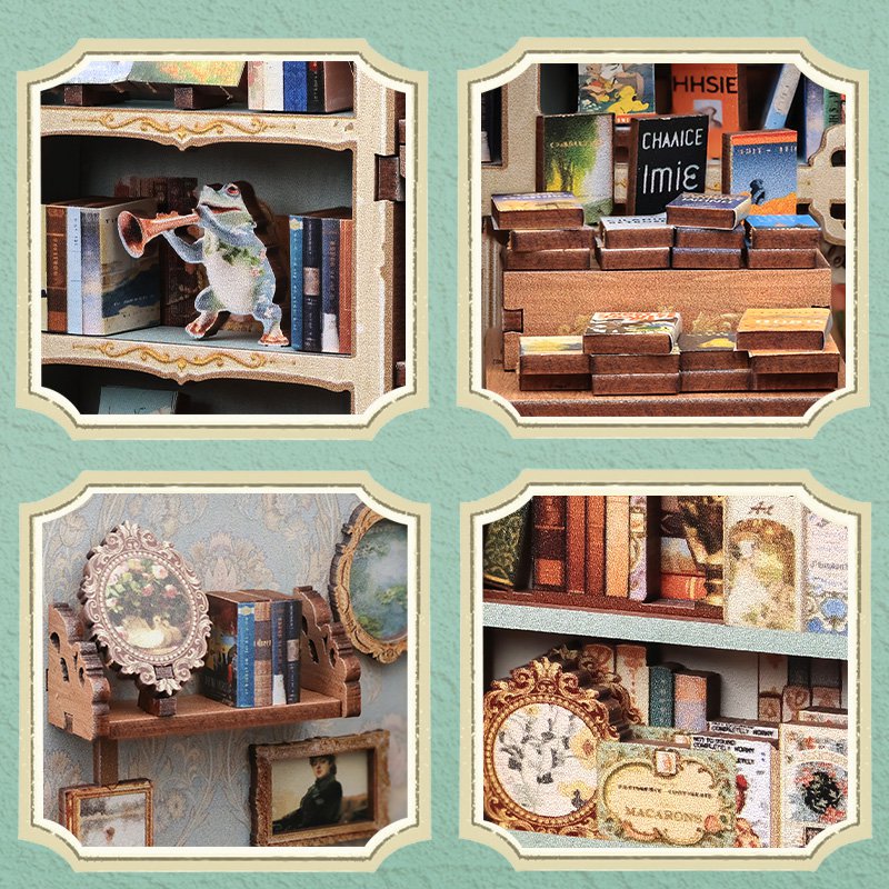 Cutebee, DIY Booknook, Muse Bookstore, BJAA201,12,5x10,5x17cm