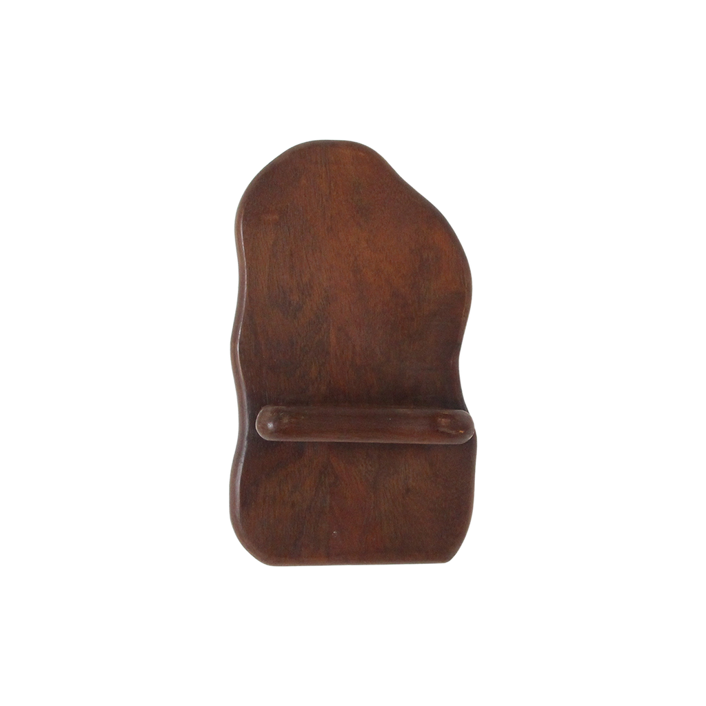 Bullnose mangohouten wandplank - 15x10x26 cm