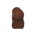 Bullnose mangohouten wandplank - 15x10x26 cm