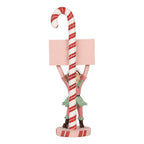 Kerstdecoratie Beeld Elf 11x8x30 cm Roze Kunststof