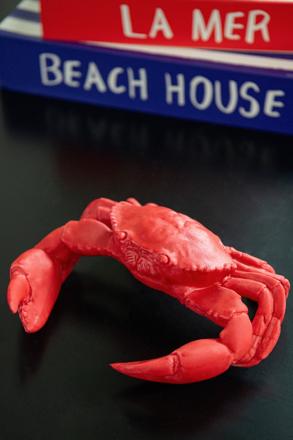 J-Line decoratie Krab - polyresin - rood