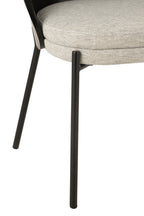 J-Line stoel Lone - multiplex/metaal - zwart/grijs