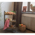 Theedoek 50x70 cm Rood Wit Katoen Ruit Keukenhanddoek