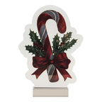 Kerst Infinity Spiegel Lamp Zuurstok 15x5x21 cm Rood Kunststof