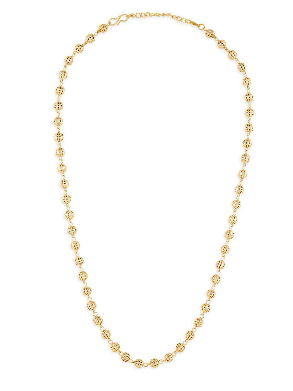 Vergulde kralenketting – retailketting – kralenontwerp – 29 cm lengte
