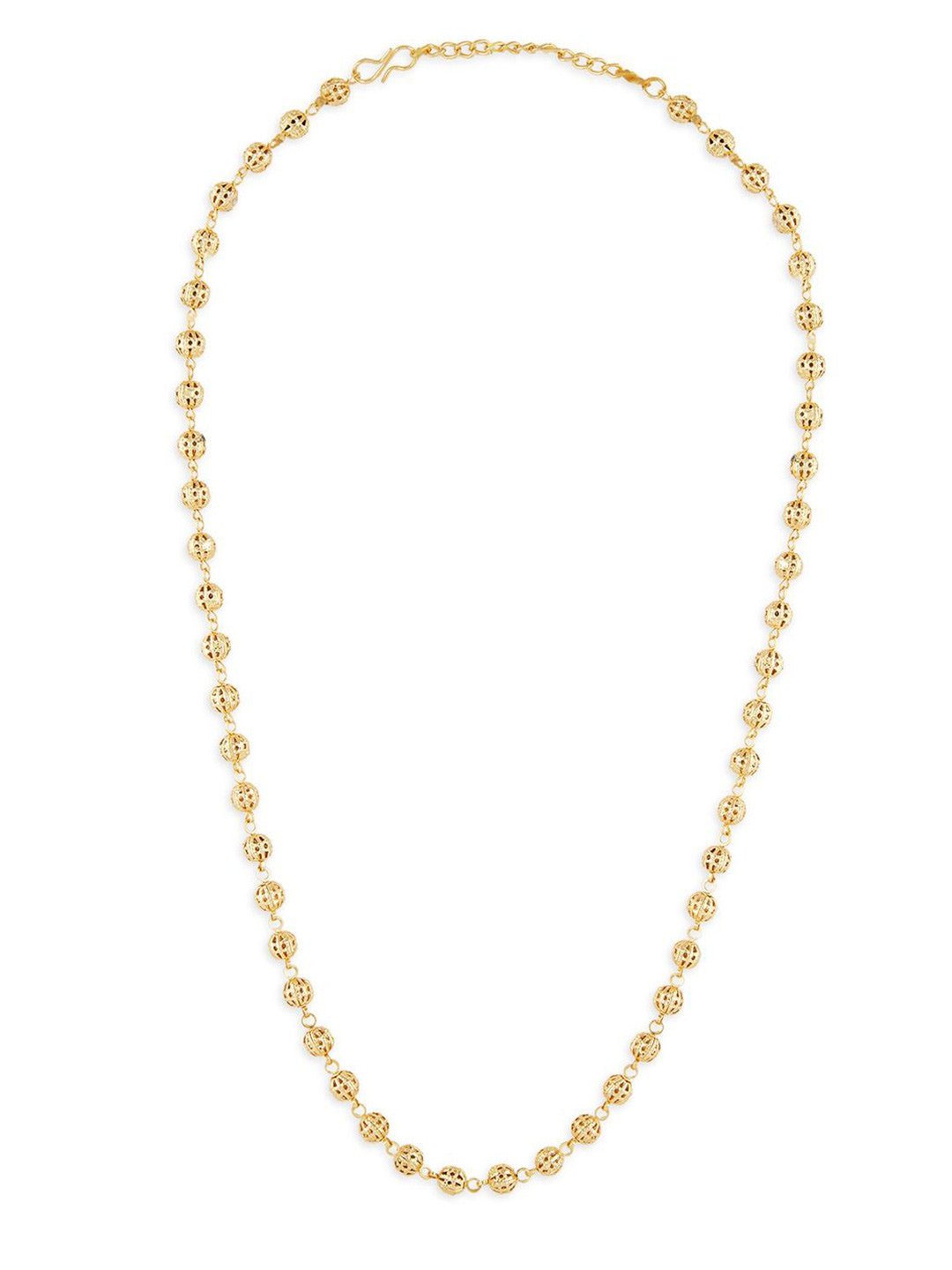 Vergulde kralenketting – retailketting – kralenontwerp – 29 cm lengte