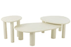 J-Line bijzettafel Bali - hout - wit - large