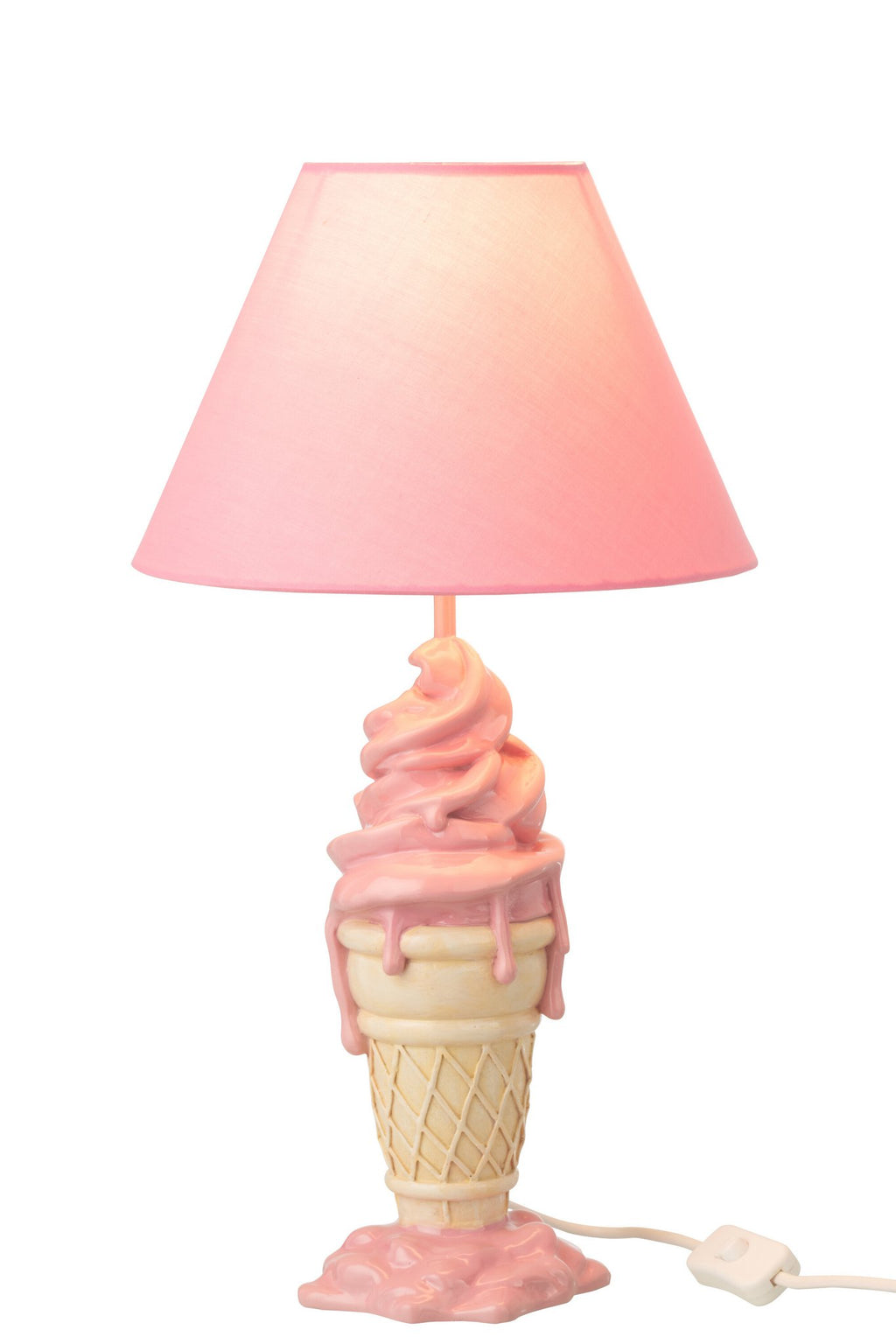 J-Line lamp Ijsje - polyresin - roze/beige