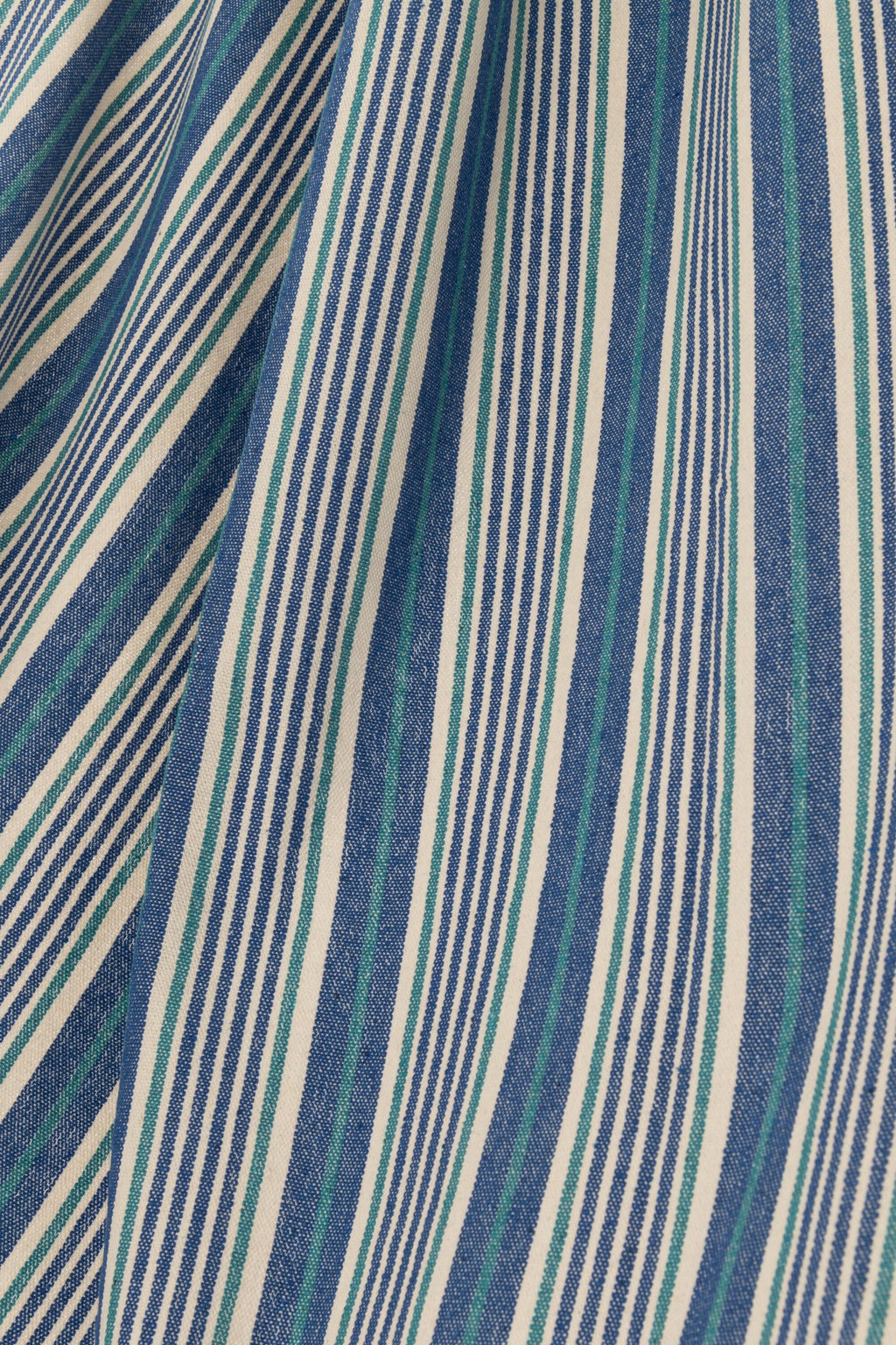 J-Line Hangmat Strepen Katoen/Polyester Blauw/Wit