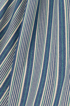 J-Line Hangmat Strepen Katoen/Polyester Blauw/Wit