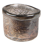 Theelichthouder Ø 8x6 cm Bruin Glas Waxinelichthouder