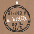 Cadeau kaartjes - ja + ja een feestje - 20 stuks