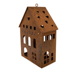 Decoratie Beeld Huis 20x12x29 cm Bruin Metaal