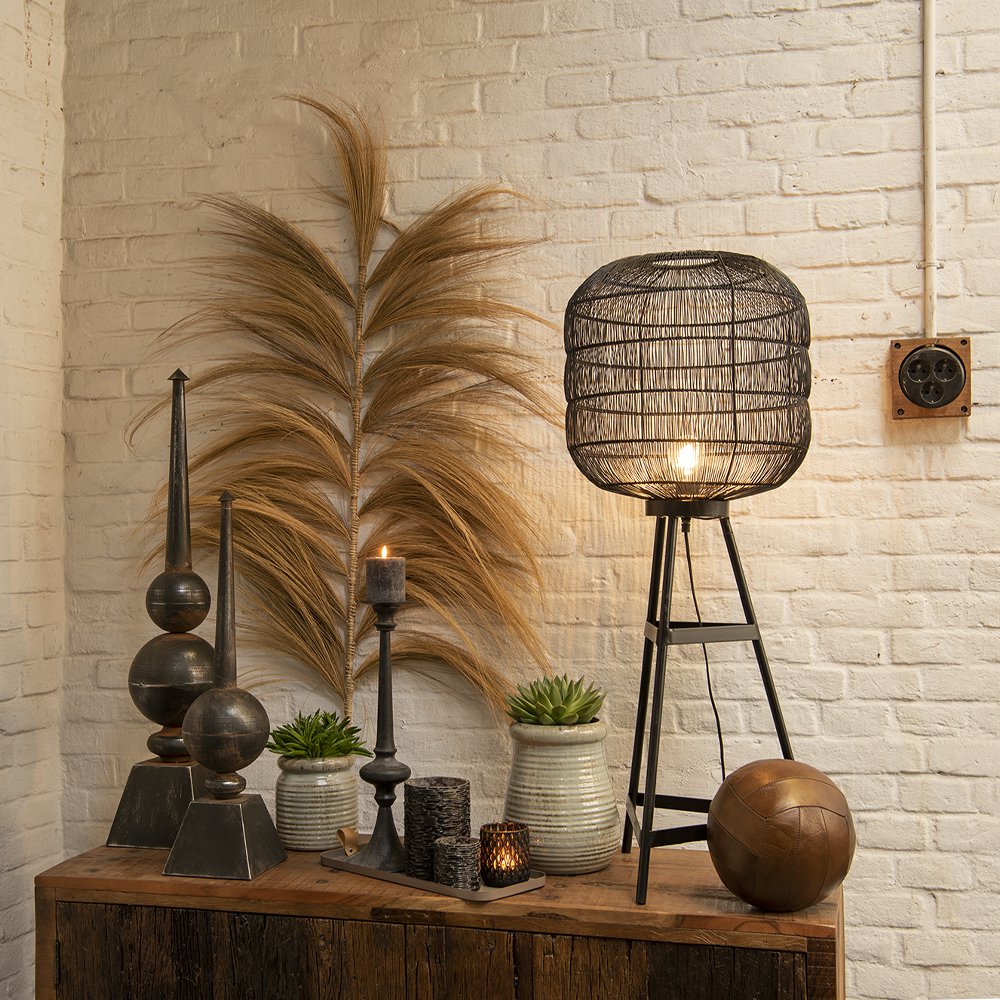 Decoratie Ornament 65 cm Zwart IJzer