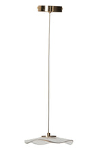 J-Line plafondlamp bloem - acryl - goud - small