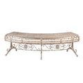 Tuinbank 157x55x48 cm Beige Metaal