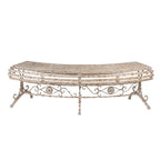 Tuinbank 157x55x48 cm Beige Metaal