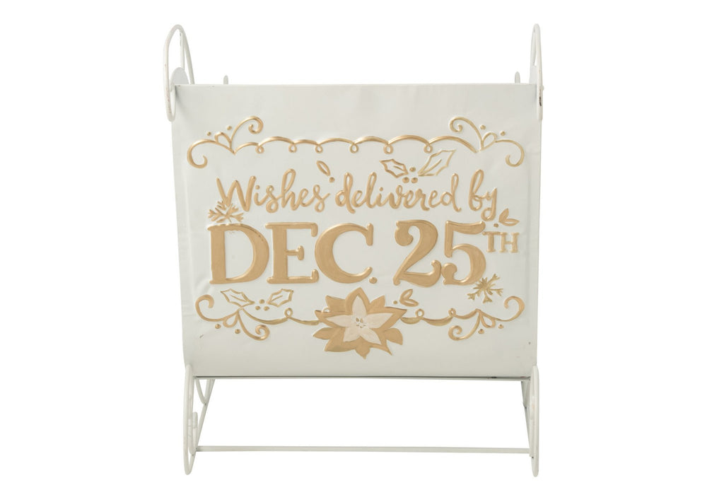 J-Line Slee - metaal - wit/goud