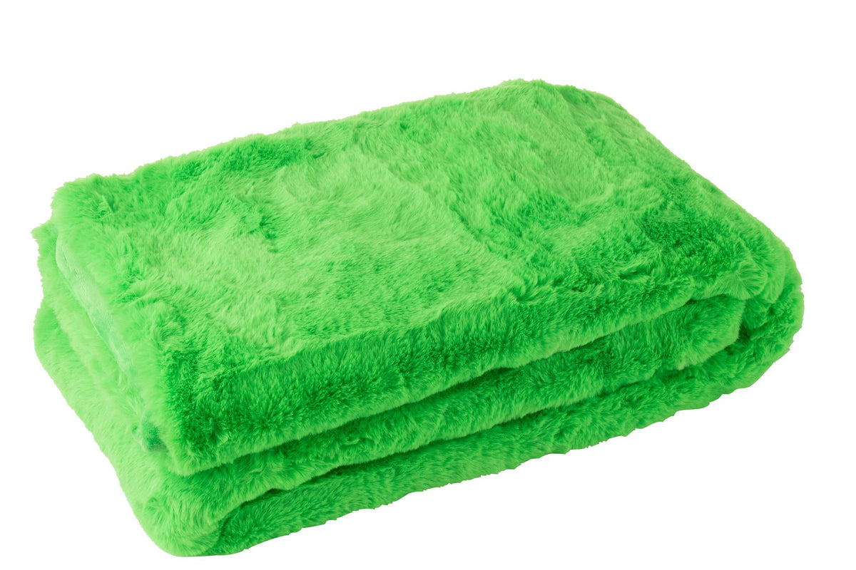J-Line deken Cutie - polyester - groen